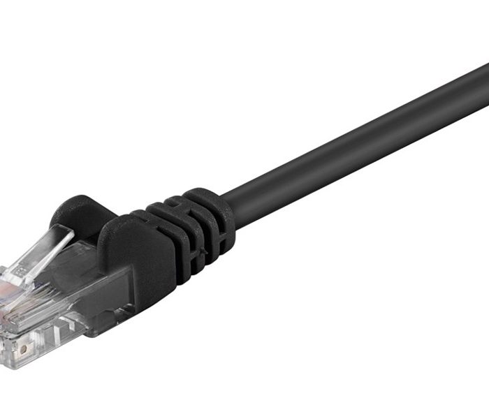 GΟOBAY καλώδιο δικτύου 68649, CAT 5e U/UTP, CCA, PVC, 3m, μαύρο