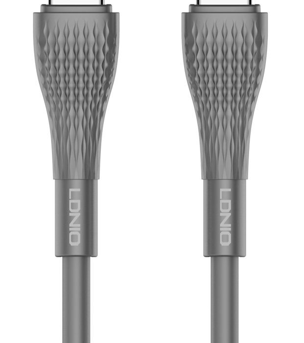 LDNIO καλώδιο USB-C σε USB-C LC671C, 65W PD, 1m, γκρι