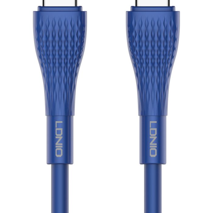 LDNIO καλώδιο USB-C σε USB-C LC672C, 65W PD, 2m, μπλε