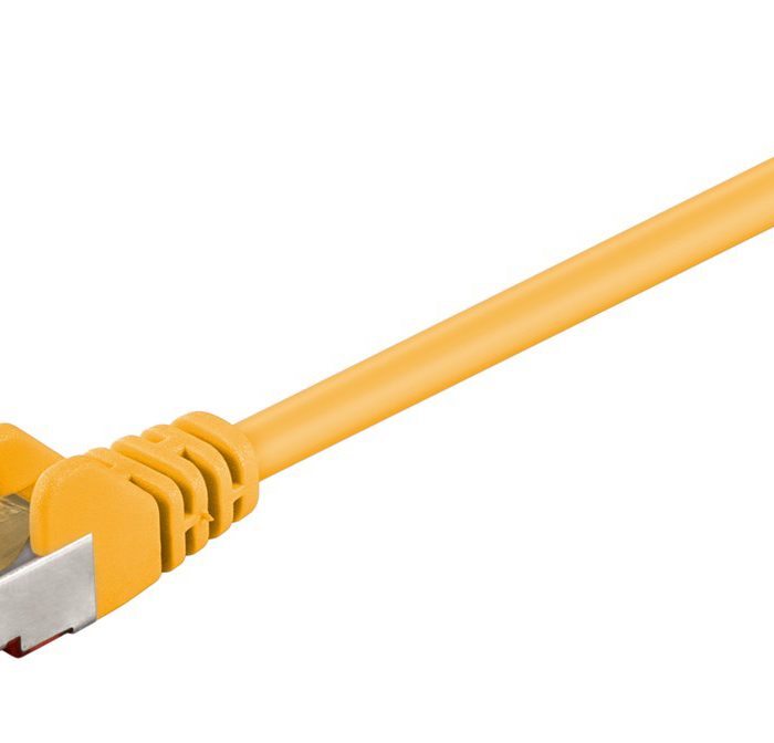 GOOBAY καλώδιο δικτύου 95453, CAT 6 S/FTP (PiMF), CCA, 0.25m, κίτρινο