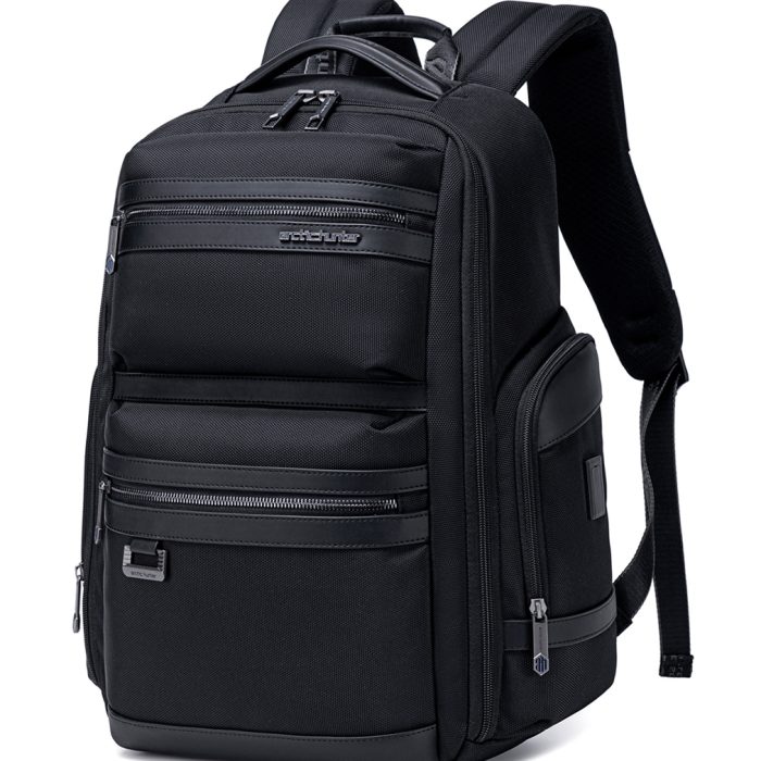 ARCTIC HUNTER τσάντα πλάτης B00682 με θήκη laptop 15.6", USB, λουκέτο TSA, 23.5L, μαύρη