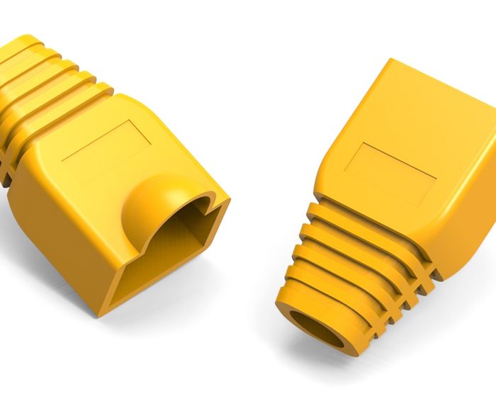 POWERTECH κάλυμμα για βύσμα δικτύου RJ45 CAB-N284 κίτρινο, 10τμχ