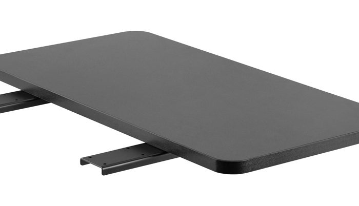 BRATECK ράφι γραφείου DET-4, ξύλινο, 600x409x30mm, 20kg, μαύρο