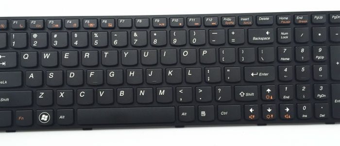 Πληκτρολόγιο για Lenovo G585/G580, US, μαύρο
