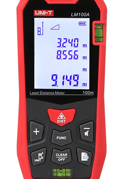 UNI-T laser μετρητής απόστασης LM100A, m/ft/in, 100m
