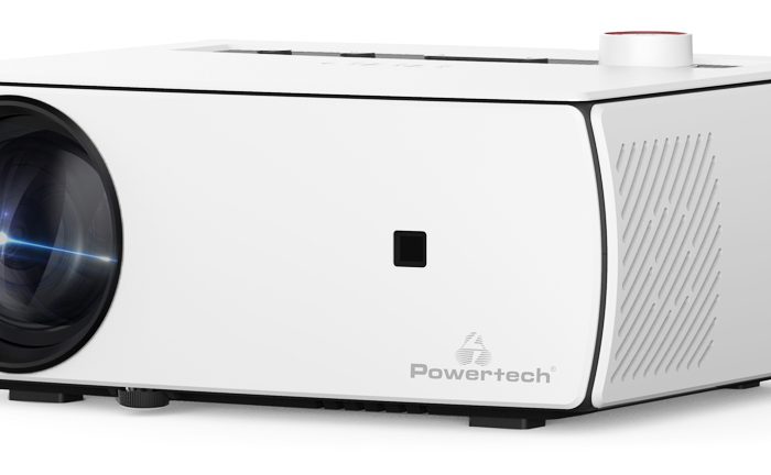 POWERTECH LED βιντεοπροβολέας PT-1158, ηχείο, 1080p, 210 ANSI lm, λευκός