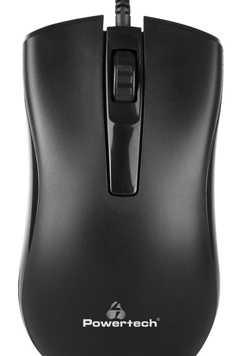 POWERTECH ενσύρματο ποντίκι PT-808, οπτικό, 1000DPI, μαύρο