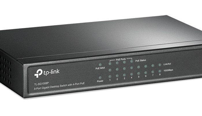 TP-LINK 8-Port Gigabit Desktop Switch TL-SG1008P, 4-Port PoE, Ver. 4.0