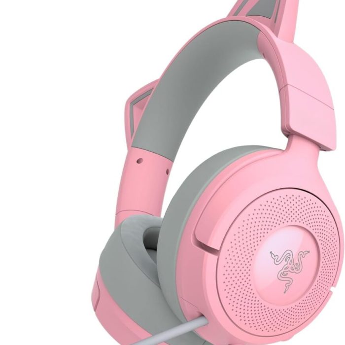 Kraken Kitty V3 X Quartz - Gaming Headset - Kitty Ears - 7.1 Surround - PC/PS5/Xbox/Switch 2 - 3.5mm