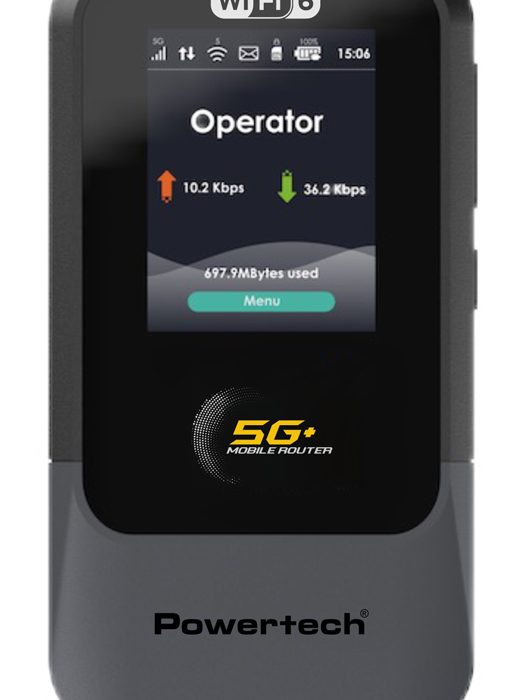 POWERTECH 5G mobile router PT-1512, WiFi 6, AX900 dual band, 4000mAh
