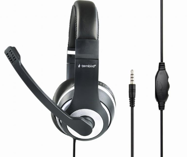 GEMBIRD HEADSET ΜΑΥΡΟ/ΛΕΥΚΟ MHS-003 - Image 2