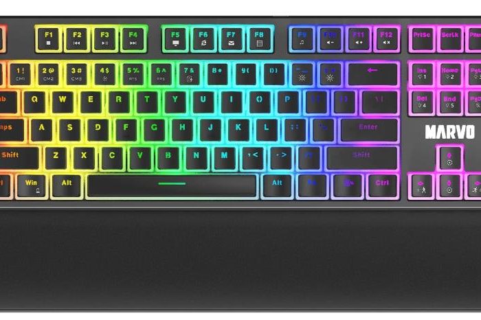MARVO KG946 GAMING RGB ΜΗΧΑΝΙΚΟ ΠΛΗΚΤΡΟΛΟΓΙΟ, ΚΟΚΚΙΝΟΙ ΔΙΑΚΟΠΤΕΣ