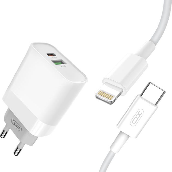 XO ΦΟΡΤΙΣΤΗΣ ΤΑΧΕΙΑΣ ΦΟΡΤΙΣΗΣ L64 20W QC3.0+PD + PD ΚΑΛΩΔΙΟ LIGHTING
