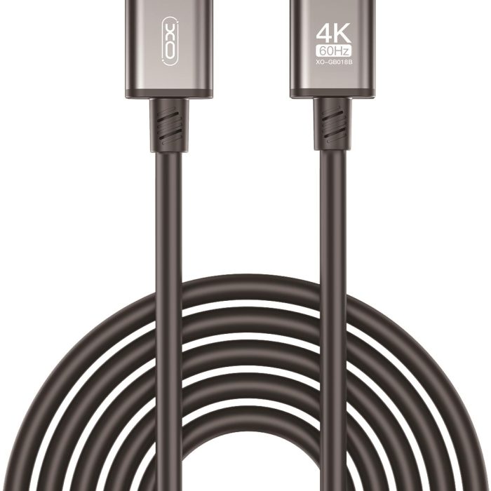 XO GB018B ΚΑΛΩΔΙΟ DISPLAY PORT MALE-MALE, 4K, 60HZ, 5m