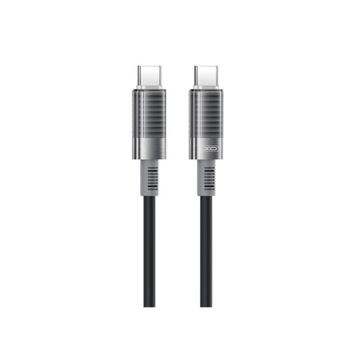 XO NB-Q282B ΚΑΛΩΔΙΟ ΣΙΛΙΚΟΝΗΣ TYPE-C ΣΕ TYPE-C 60W, ΜΑΥΡΟ