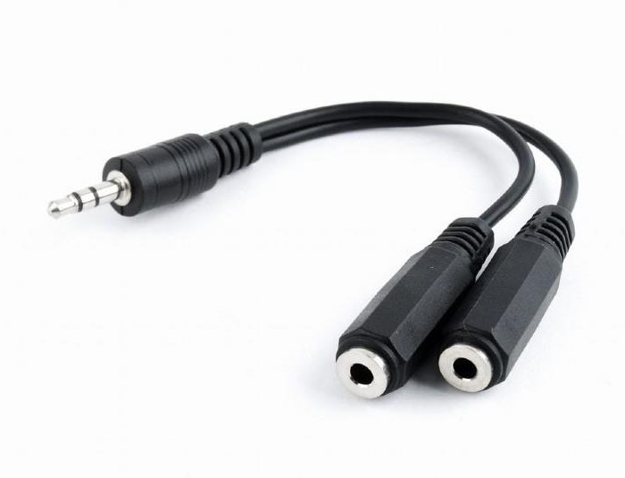 CABLEXPERT ΚΑΛΩΔΙΟ ΗΧΟΥ 3.5mm SPLITTER , 10 cm BLACK