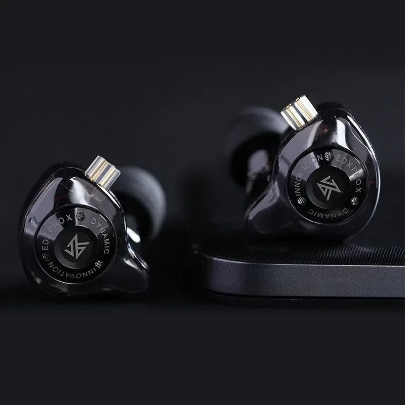 KZ EDX PRO Black No Mic - IEM 3,5 In Ear Monitor Earphones, 1DD Dynamic, HIFI bass, Noise Cancelling - Image 2
