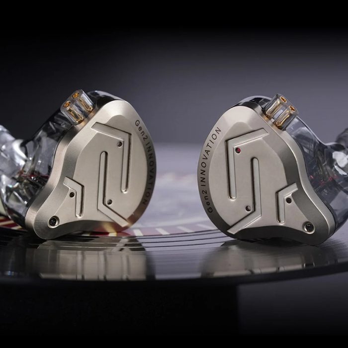 KZ ZSN PRO 2 Gold No Mic - IEM 3,5 In Ear Monitor Earphones, Hybrid 1BA+1DD 10mm, metal, HIFI bass,