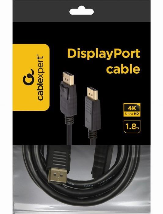 CABLEXPERT ΚΑΛΩΔΙΟ DISPLAY PORT, 4K, MALE-MALE, 1.8m