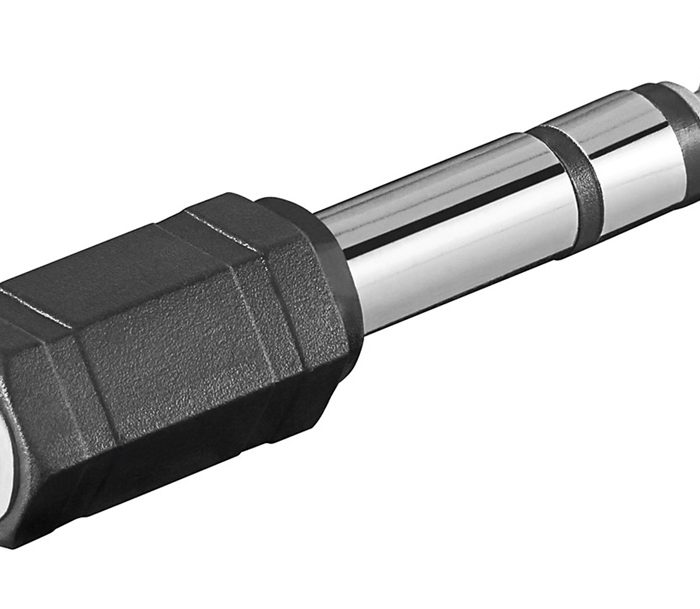 CABLETIME αντάπτορας ήχου 6.35mm σε 3.5mm AV-RA19N, μαύρος, 10τμχ